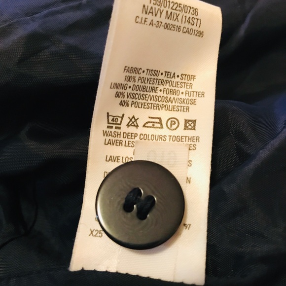 Mark and Spencer Blue & White Pinstripe Blazer - Picture 8 of 8